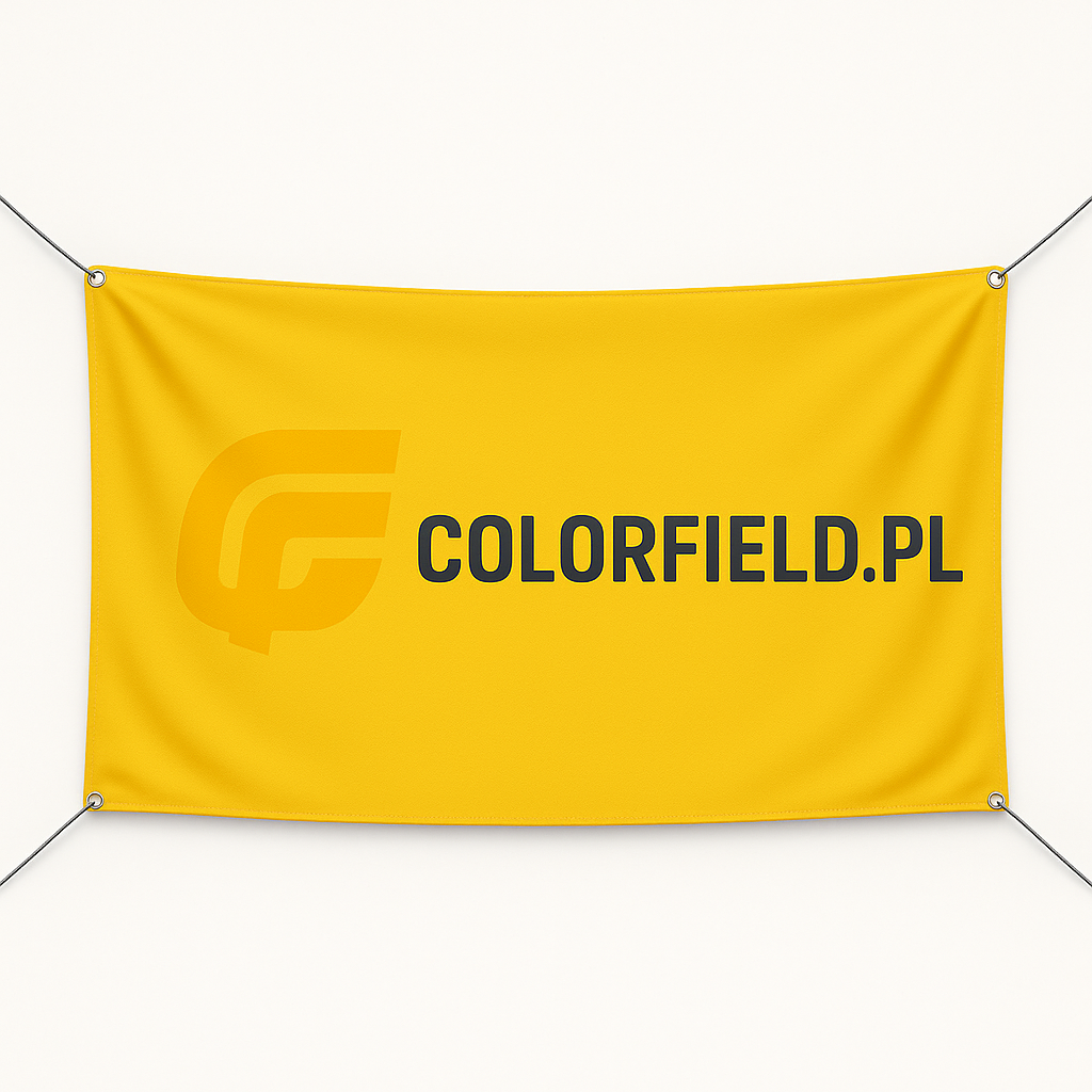 Baner reklamowy drukowany na fronlit 440 g, powlekanym 510 g, tekstylny i odblaskowy – Colorfield