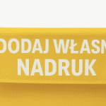 dodatkowy zwis materiału z grafiką