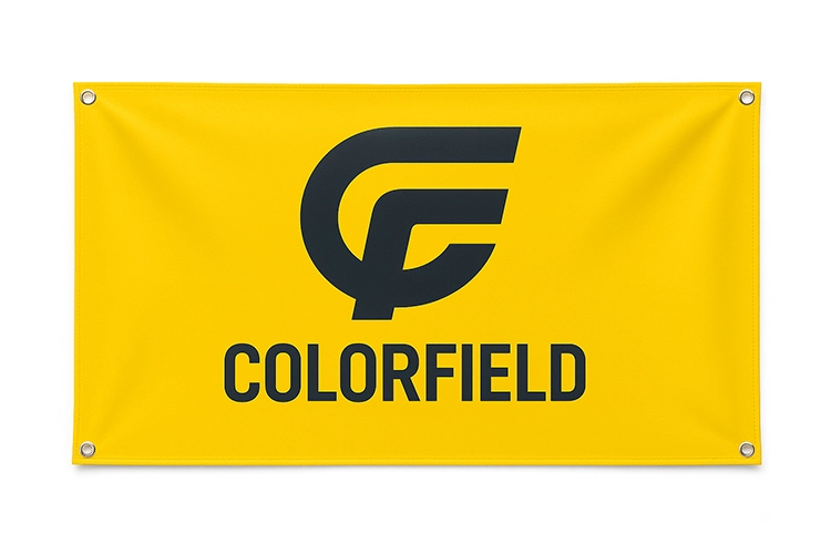Baner reklamowy drukowany na fronlit 440 g, powlekanym 510 g, tekstylny i odblaskowy – Colorfield