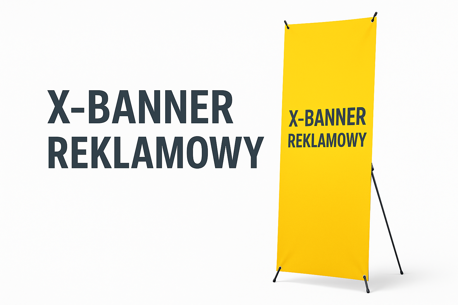 x-banner reklamowy, grafika firmowa, system wystawienniczy