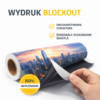 wydruk na materiale do rollupow, blockout
