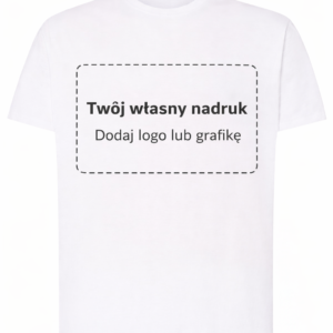 koszulka bawełniana, firmowa, reklamowa, z nadrukiem DTF, własny nadruk