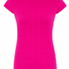 koszulka damska koszulka damska w kolorze fuksja, z nadrukiem