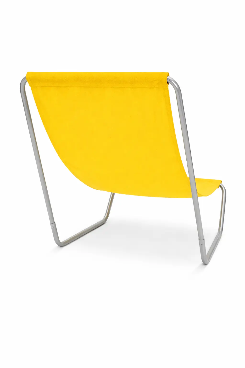 tył leżaka plażowego leżak plażowy, aluminiowy, widok od tyłu